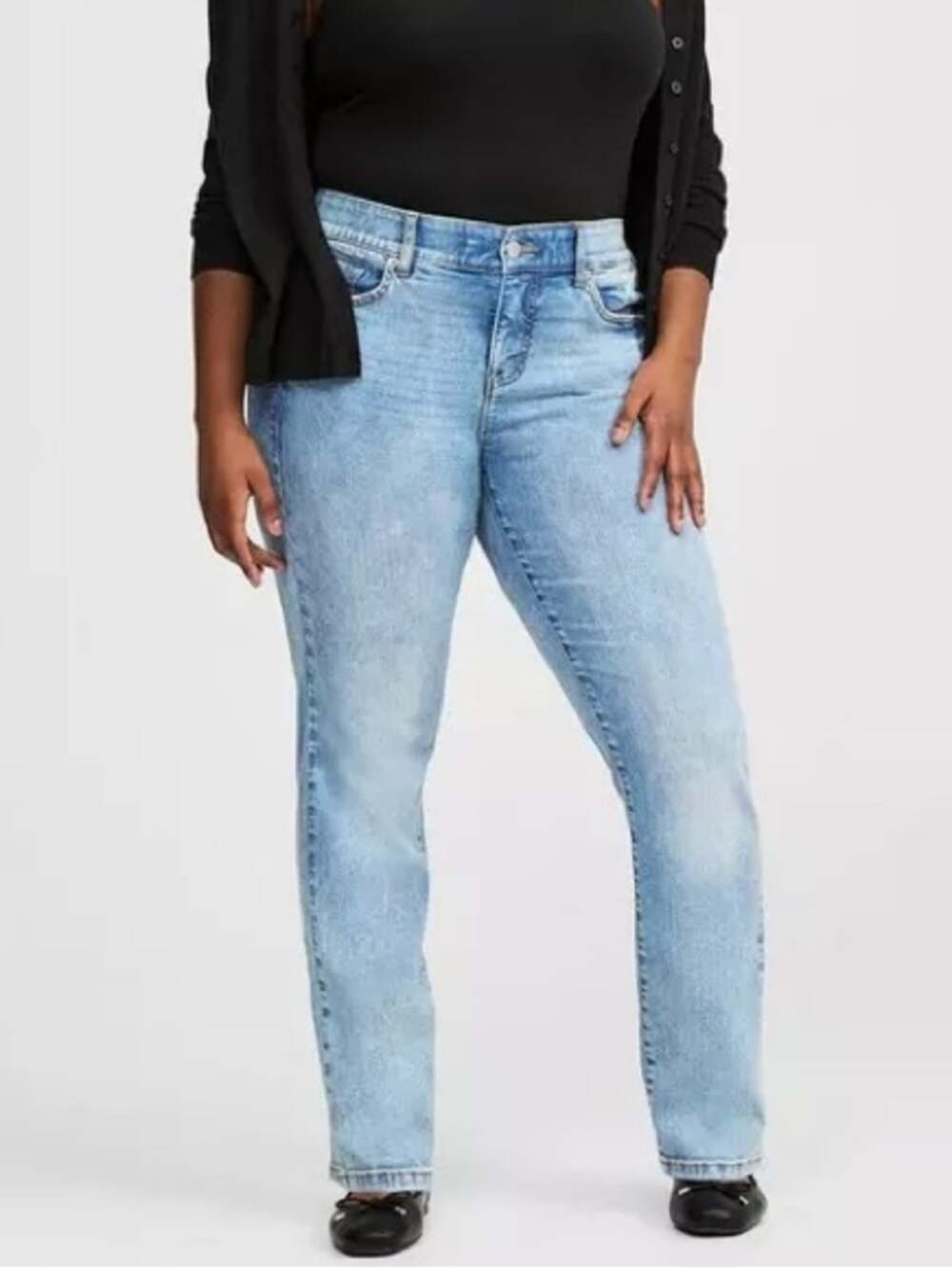 Torrid Bombshell Straight Premium Stretch High-Rise Jean 12S Short 13674192